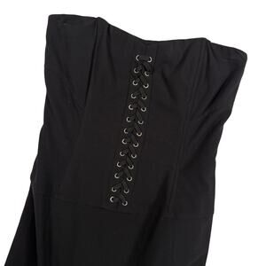 The Limited Women’s 2 Strapless Corset Pencil Dress Black Stretch Whimsygoth